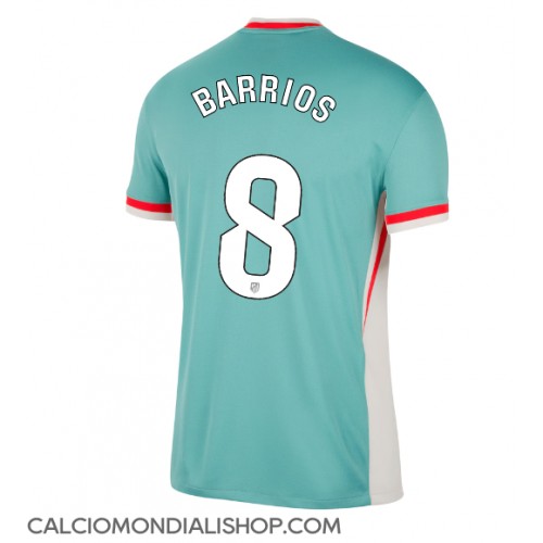 Maglie da calcio Atletico Madrid Pablo Barrios #8 Seconda Maglia 2024-25 Manica Corta